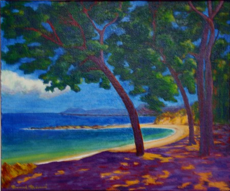 Empuries (Espagne) 2018 65 x 50 cm huile sur toile (croissy)